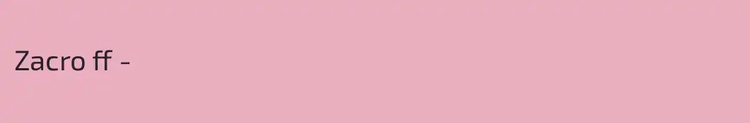 Zacro ff -